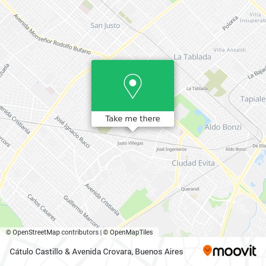 Cátulo Castillo & Avenida Crovara map