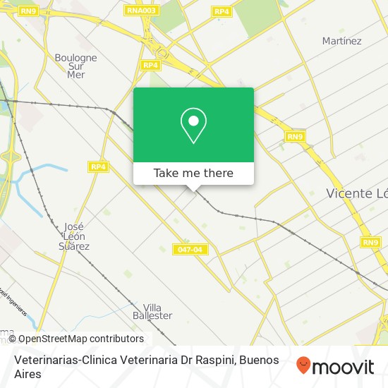 Veterinarias-Clinica Veterinaria Dr Raspini map