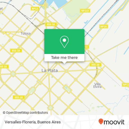 Versalles-Florería map