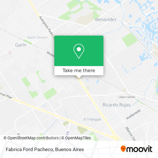 Fabrica Ford Pacheco map