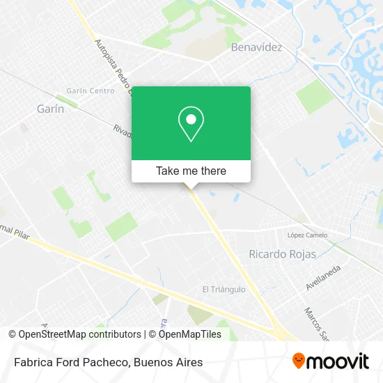 Fabrica Ford Pacheco map