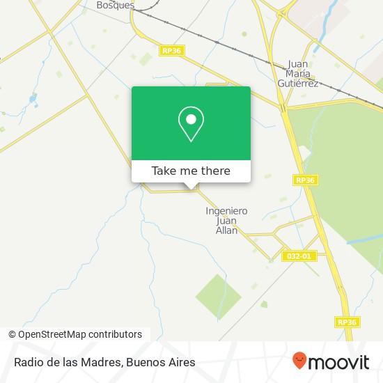 Mapa de Radio de las Madres