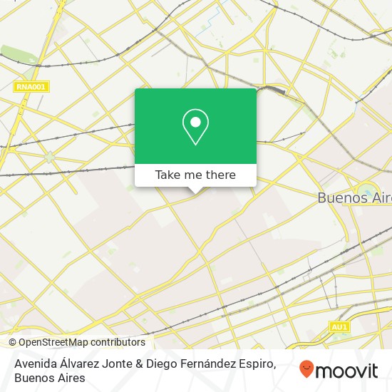 Avenida Álvarez Jonte & Diego Fernández Espiro map