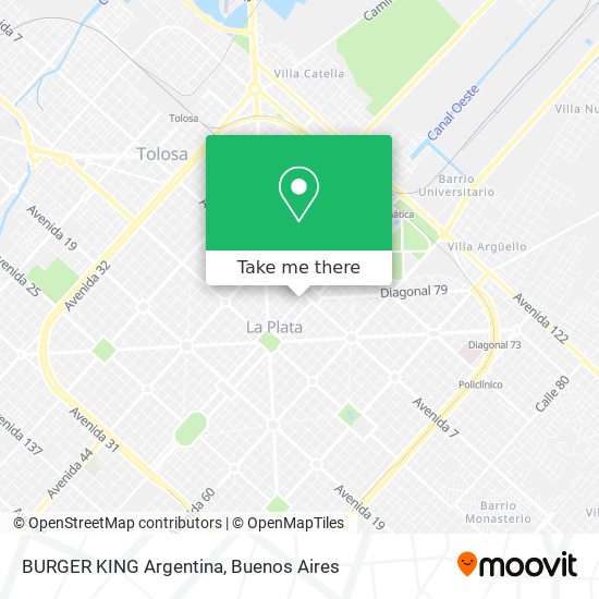 BURGER KING Argentina map