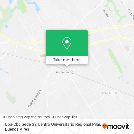 Uba-Cbc Sede 32 Centro Universitario Regional Pilar map