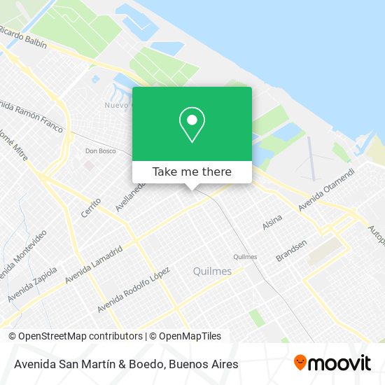 Avenida San Martín & Boedo map