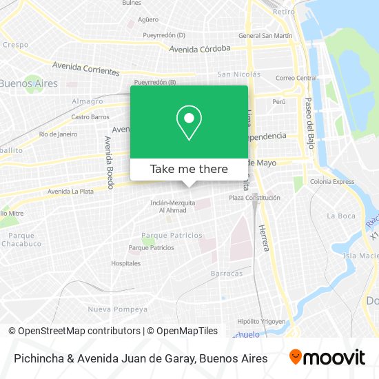 Pichincha & Avenida Juan de Garay map