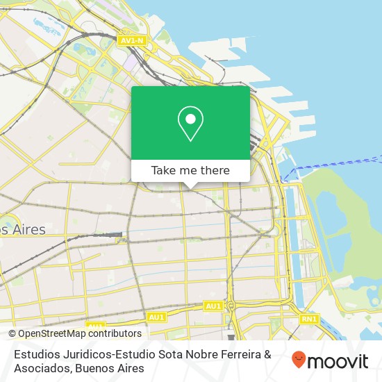 Estudios Juridicos-Estudio Sota Nobre Ferreira & Asociados map