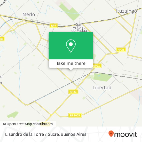 Lisandro de la Torre / Sucre map