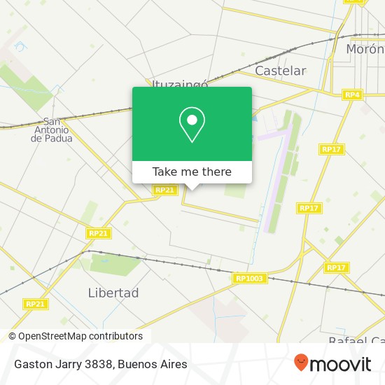 Gaston Jarry 3838 map