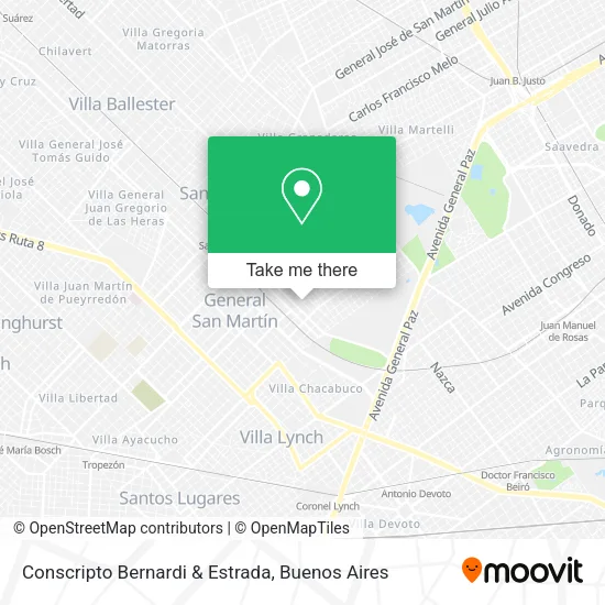 Mapa de Conscripto Bernardi & Estrada