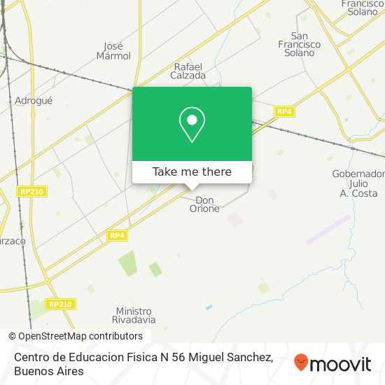 Centro de Educacion Fisica N 56 Miguel Sanchez map