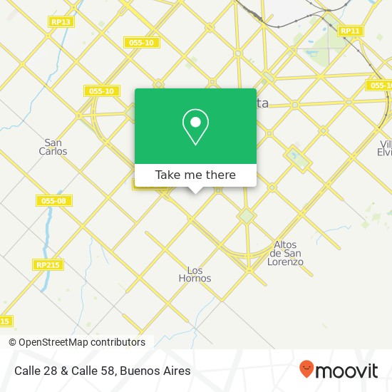 Calle 28 & Calle 58 map