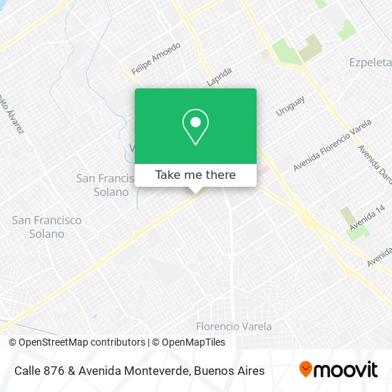 Calle 876 & Avenida Monteverde map