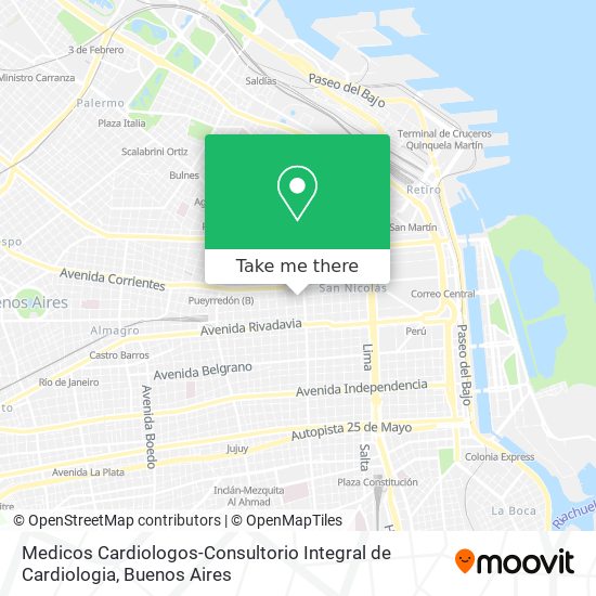 Medicos Cardiologos-Consultorio Integral de Cardiologia map