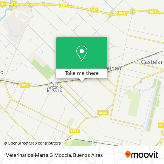 Veterinarios-Marta G Moccia map