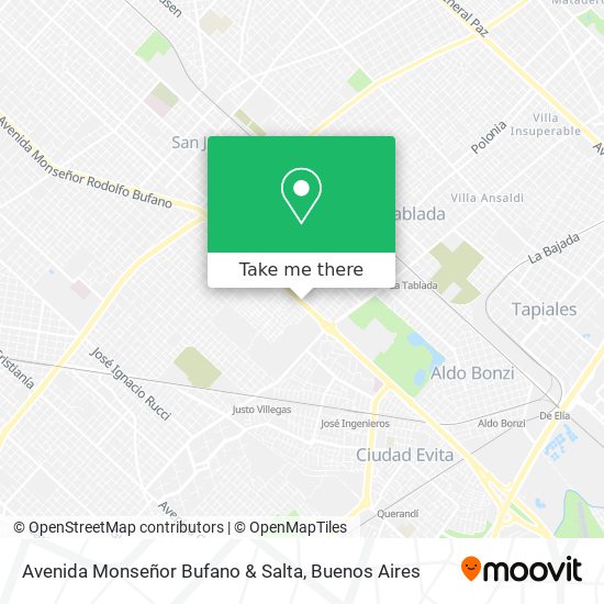 Mapa de Avenida Monseñor Bufano & Salta