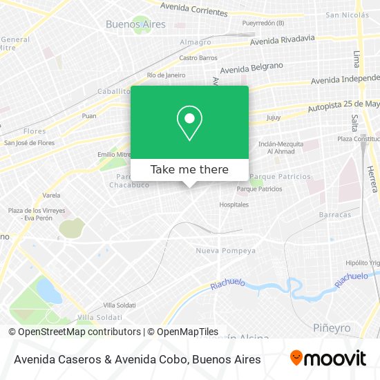 Avenida Caseros & Avenida Cobo map