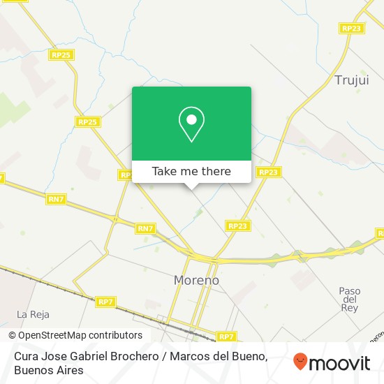 Cura Jose Gabriel Brochero / Marcos del Bueno map