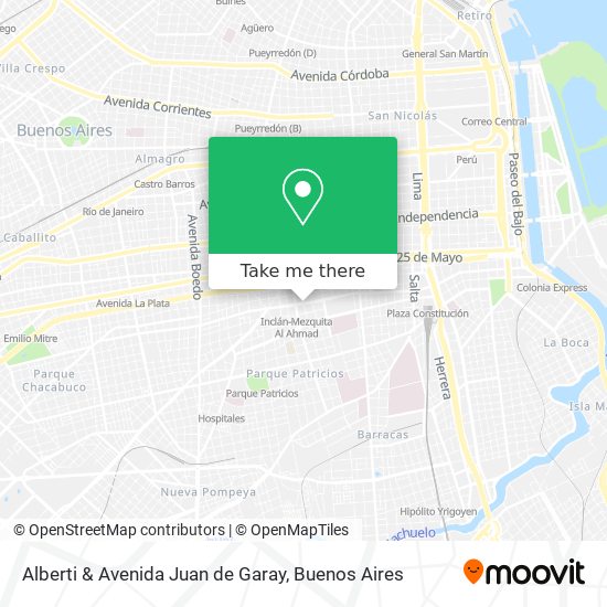 Alberti & Avenida Juan de Garay map