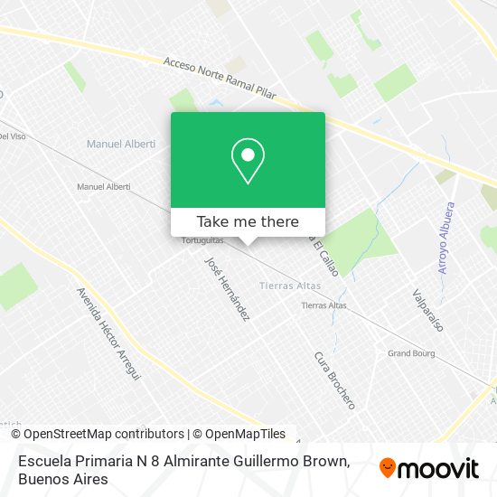 Mapa de Escuela Primaria N 8 Almirante Guillermo Brown