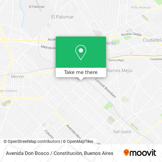 Avenida Don Bosco / Constitución map