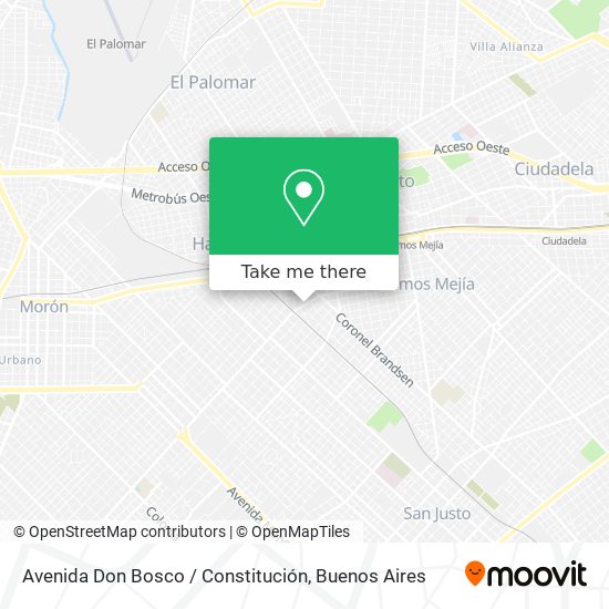 Avenida Don Bosco / Constitución map
