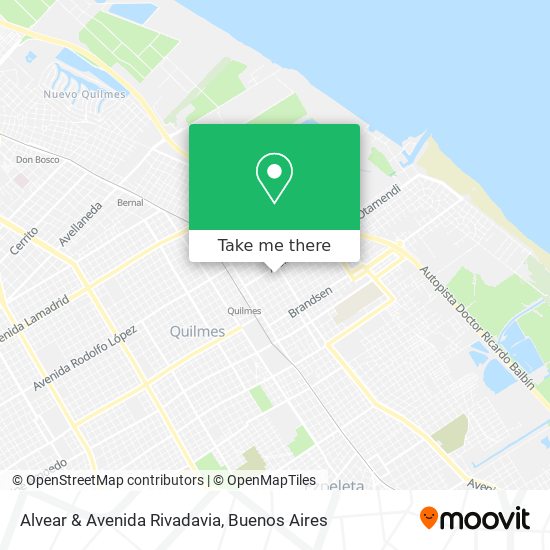 Alvear & Avenida Rivadavia map