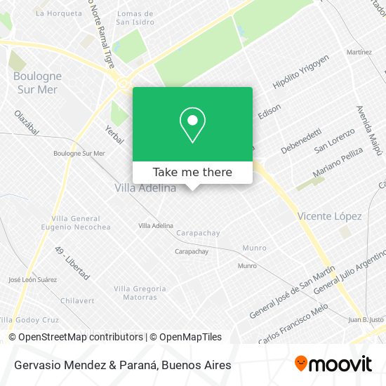 Mapa de Gervasio Mendez & Paraná