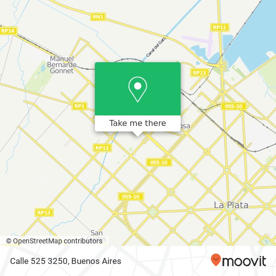 Calle 525 3250 map