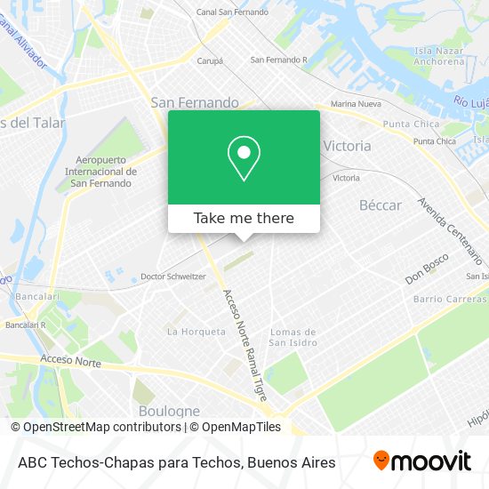 ABC Techos-Chapas para Techos map
