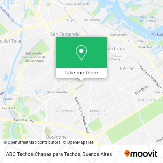 ABC Techos-Chapas para Techos map
