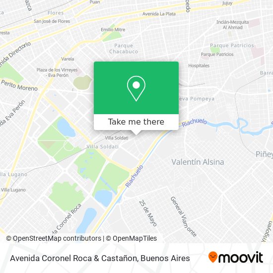 Mapa de Avenida Coronel Roca & Castañon