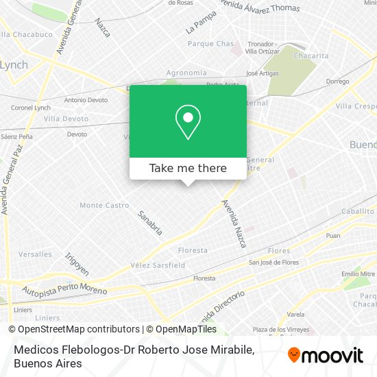Medicos Flebologos-Dr Roberto Jose Mirabile map