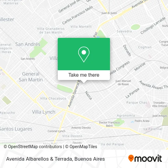 Mapa de Avenida Albarellos & Terrada