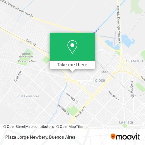 Plaza Jorge Newbery map