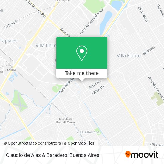 Claudio de Alas & Baradero map