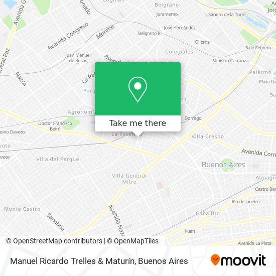 Manuel Ricardo Trelles & Maturín map