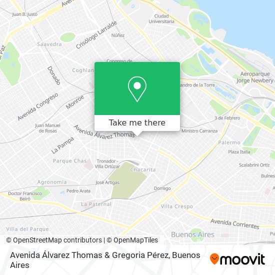 Avenida Álvarez Thomas & Gregoria Pérez map