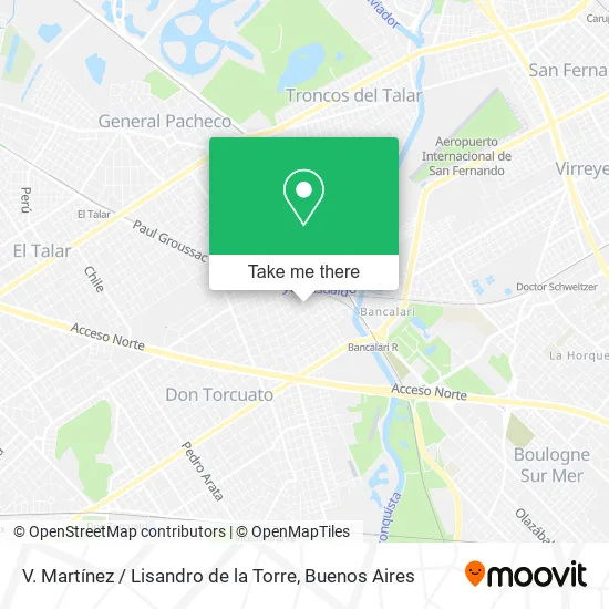 Mapa de V. Martínez / Lisandro de la Torre
