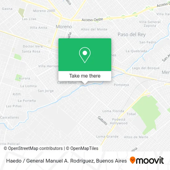 Mapa de Haedo / General Manuel A. Rodríguez