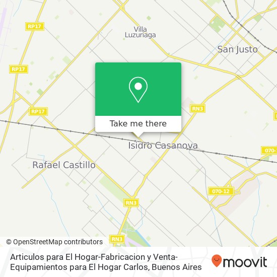 Mapa de Articulos para El Hogar-Fabricacion y Venta-Equipamientos para El Hogar Carlos