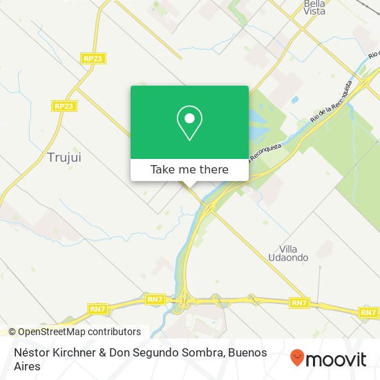 Mapa de Néstor Kirchner & Don Segundo Sombra