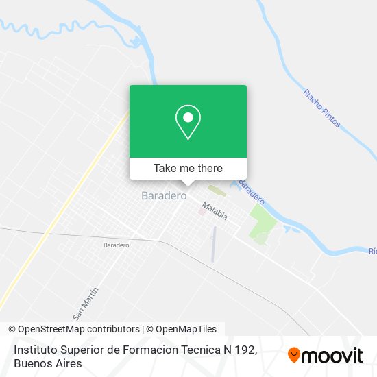 Instituto Superior de Formacion Tecnica N 192 map