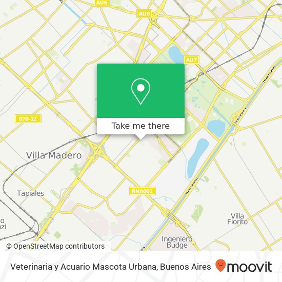 Veterinaria y Acuario Mascota Urbana map