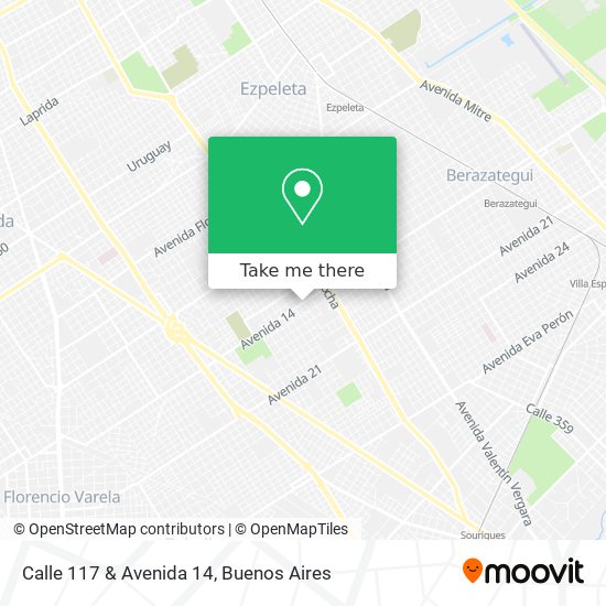 Calle 117 & Avenida 14 map