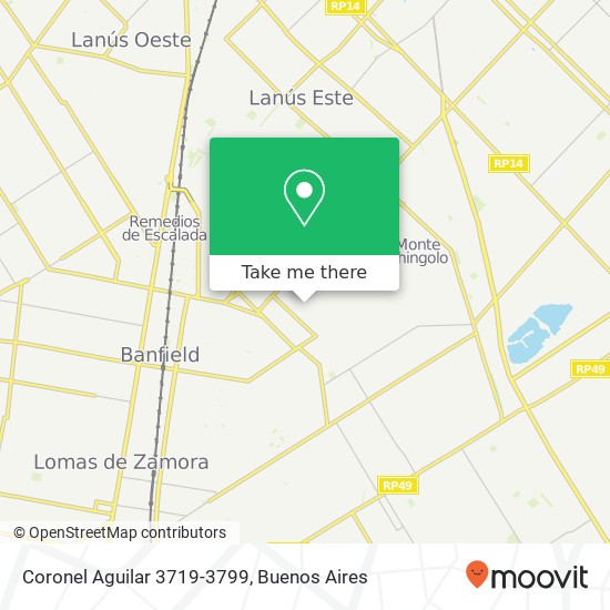 Coronel Aguilar 3719-3799 map