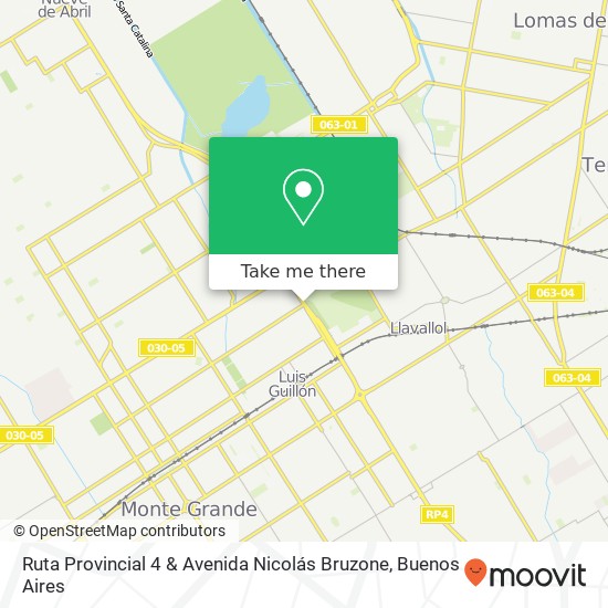 Ruta Provincial 4 & Avenida Nicolás Bruzone map