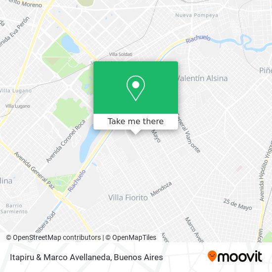 Itapiru & Marco Avellaneda map