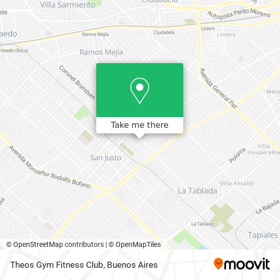 Theos Gym Fitness Club map